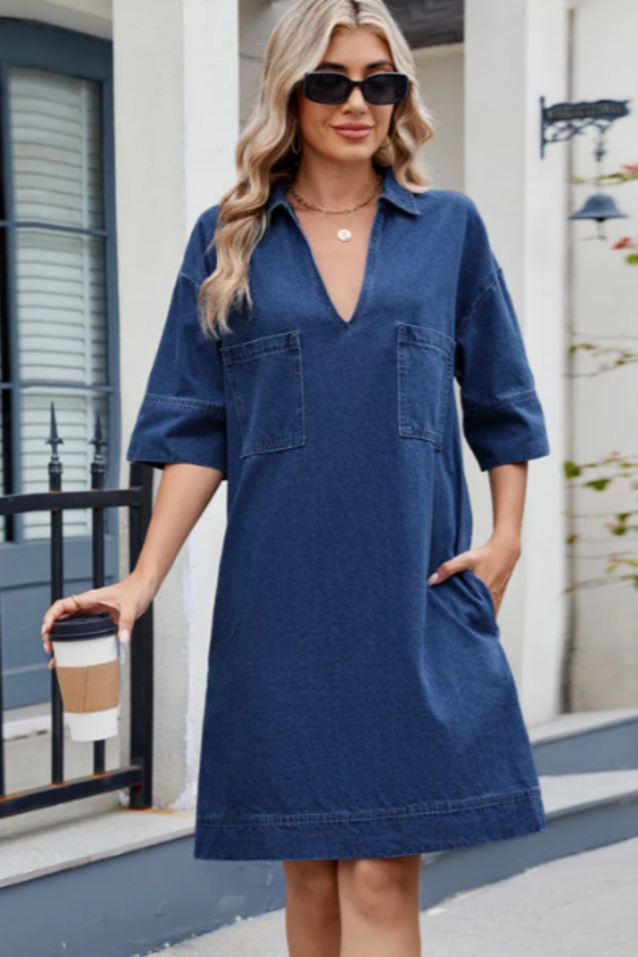 Jade | Robe décontractée en denim