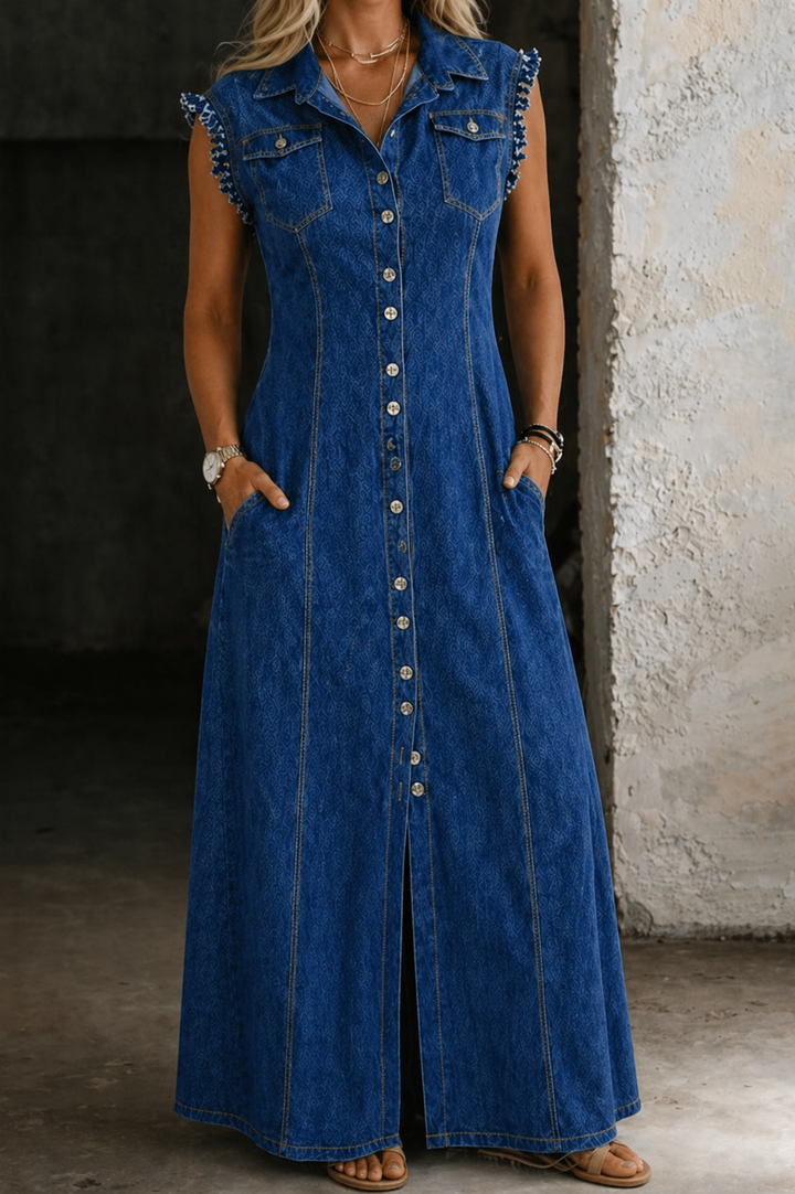 Liora | Robe en denim grande taille