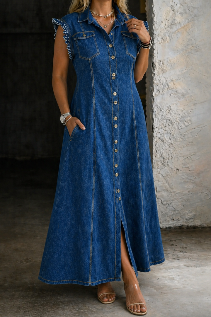 Liora | Robe en denim grande taille