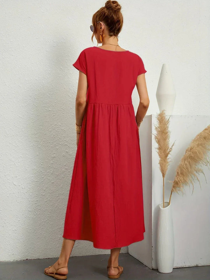 Gabrielle™ - Robe midi fluide élégance intemporelle