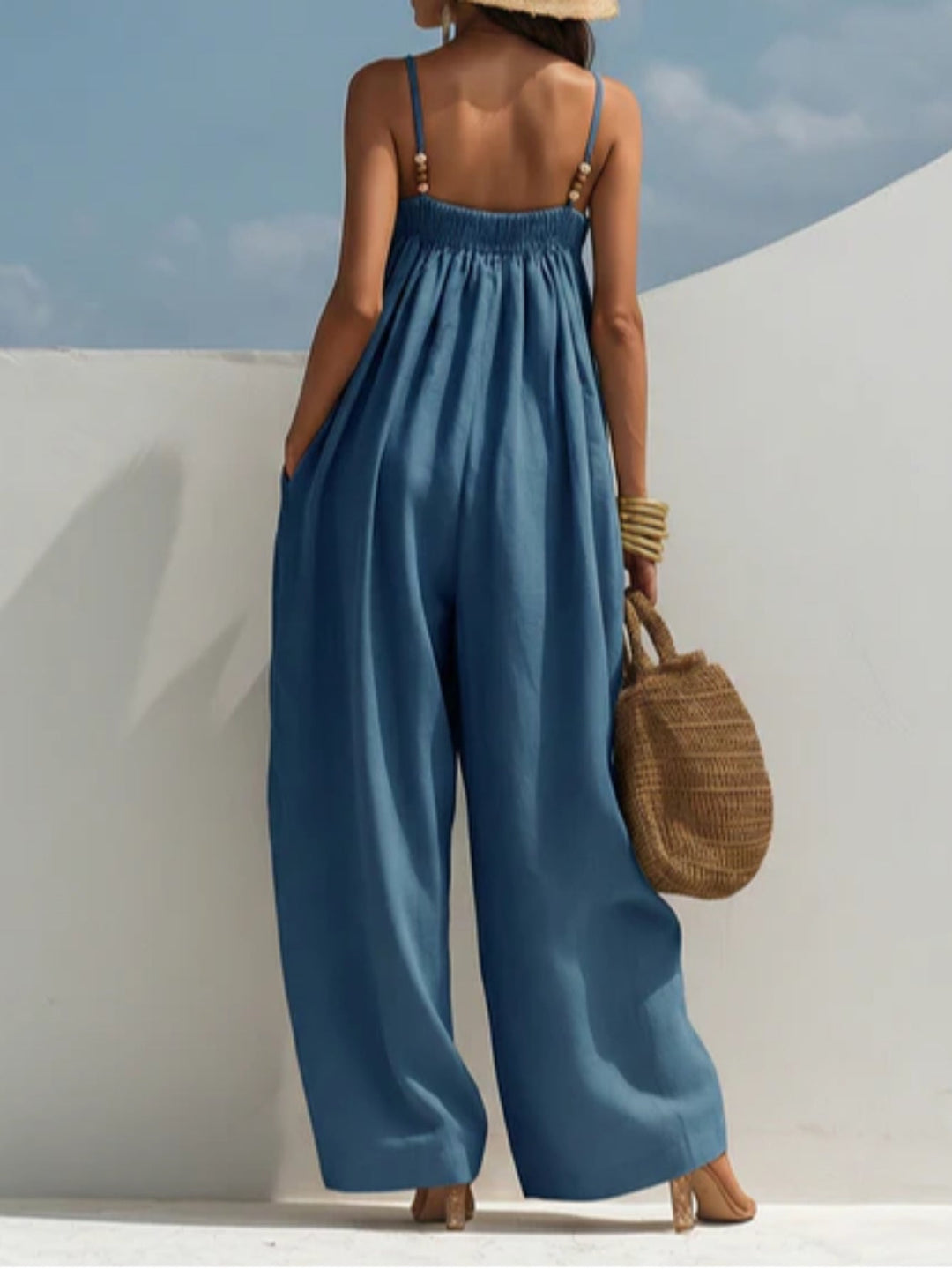 Madison | Combinaison en jean à jambes larges